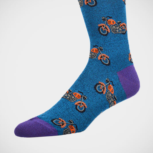 'Orange Motorcycle' Socks