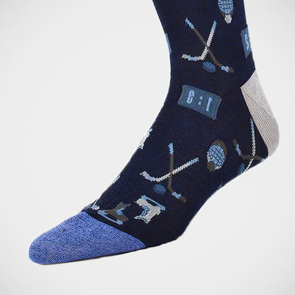 'Good Ol' Hockey Game Navy' Socks