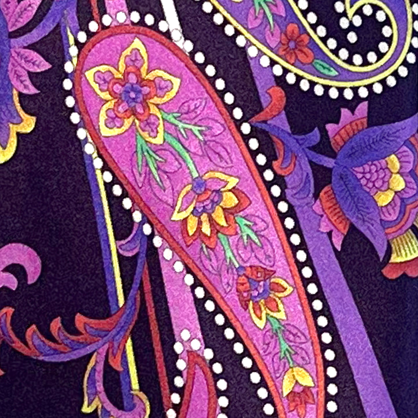 'Paisley with Punch - Plum' Tie