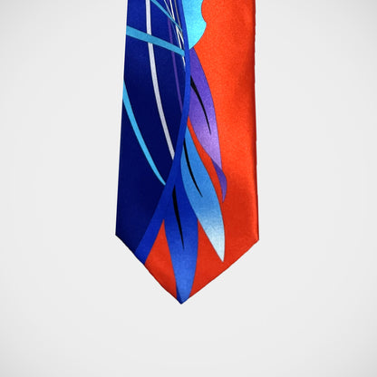 'Graphic Floral - Red' Tie