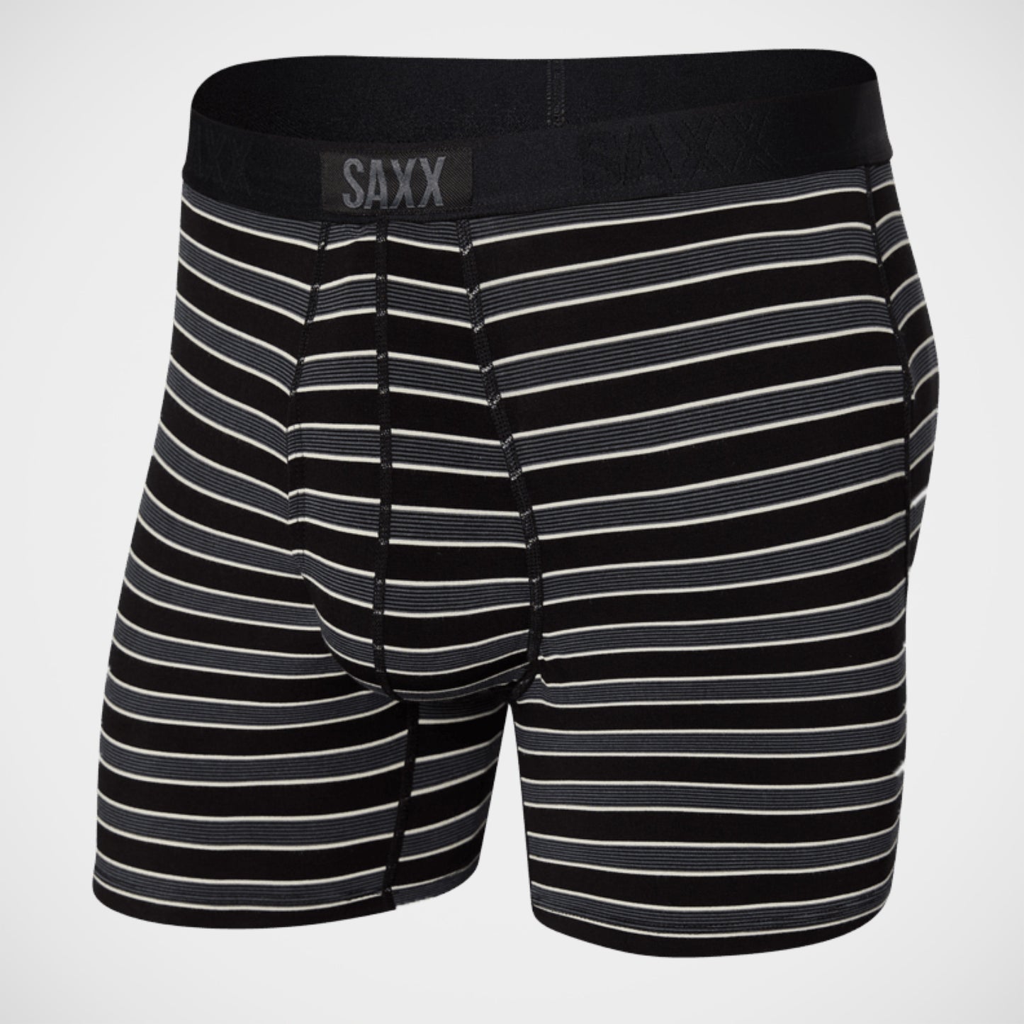 'Black and Grey Stripe' Boxer Briefs