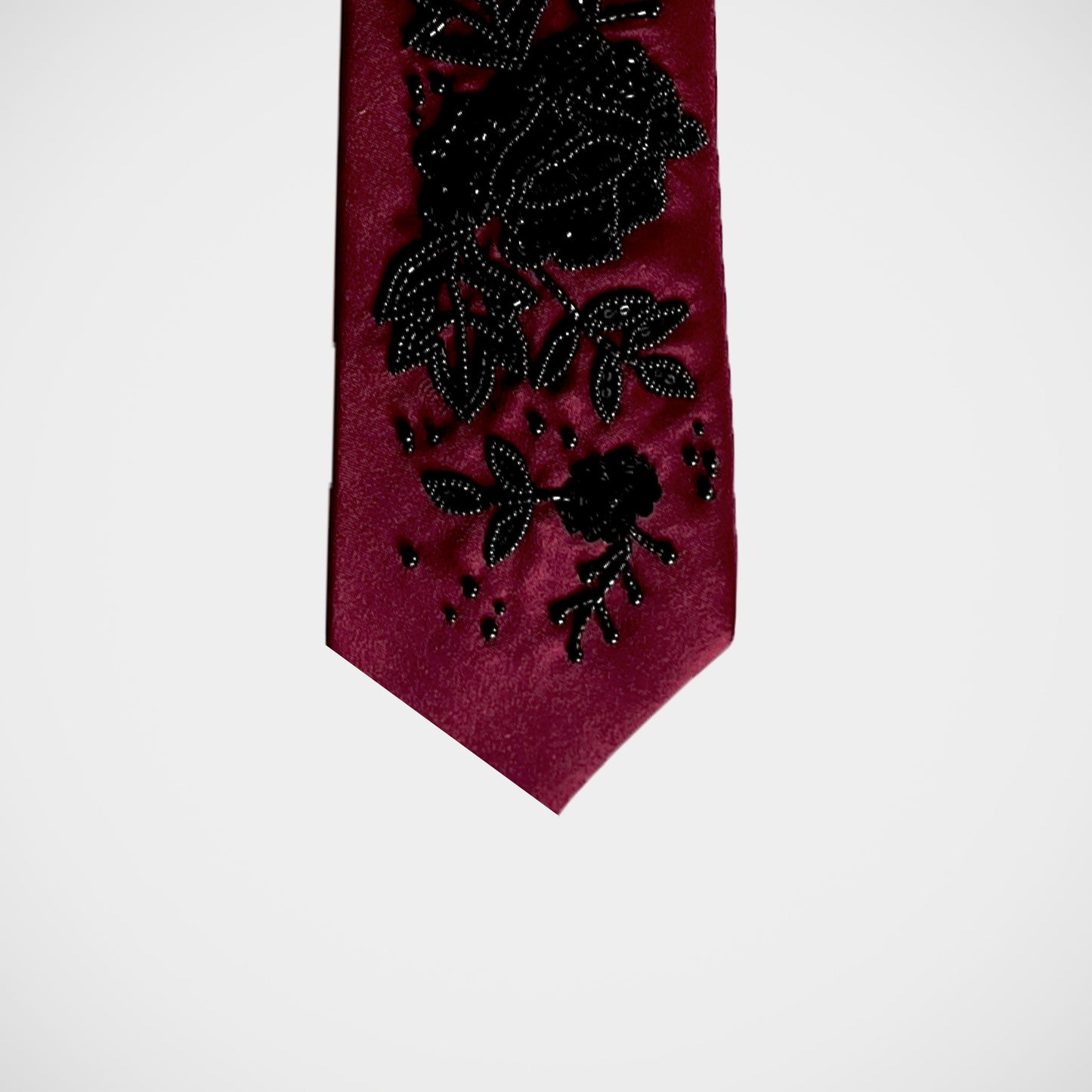 'Limited Edition Beaded Burgundy' Tie
