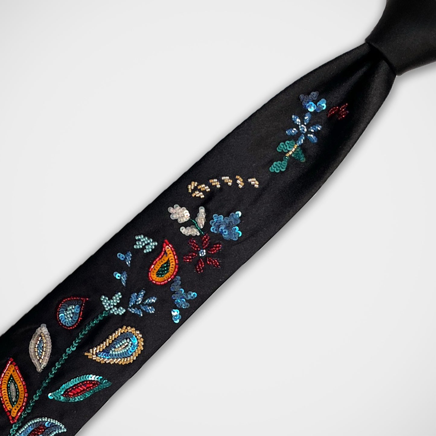 'Limited Edition Beaded Black' Tie