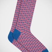 'Geometric on Pink' Socks