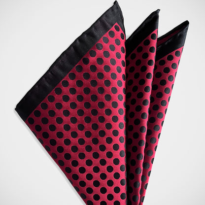 ‘Red Dot Reversible’ Pocket Square