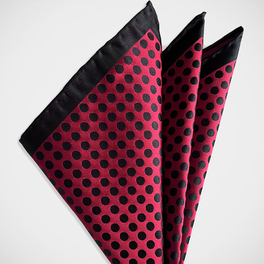 ‘Red Dot Reversible’ Pocket Square