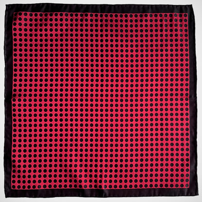‘Red Dot Reversible’ Pocket Square