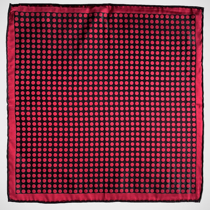 ‘Red Dot Reversible’ Pocket Square
