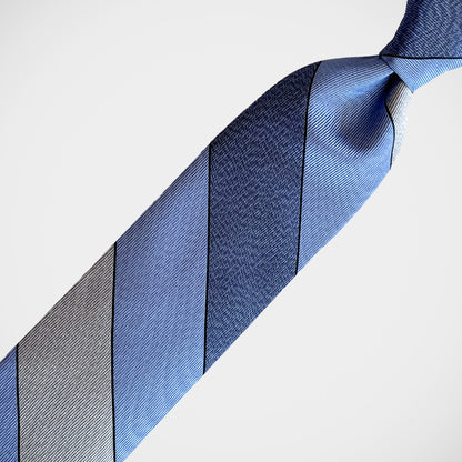 'Broad Blue Stripe' Tie