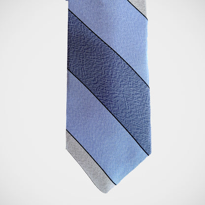 'Broad Blue Stripe' Tie