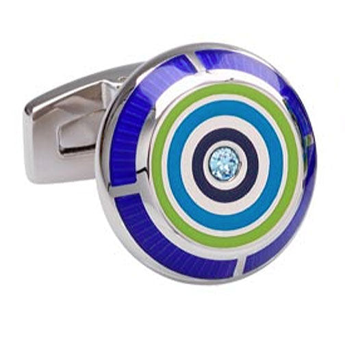 'Blue Bull's eye' Cufflinks