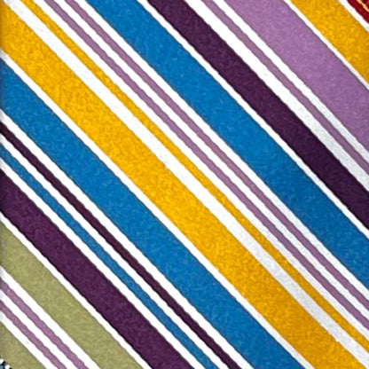 'Bold Gold & Plum Stripe' Tie