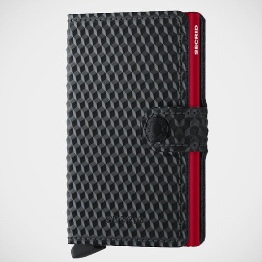 'Miniwallet - Cubic Black-Red' Wallet