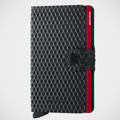 'Miniwallet - Cubic Black-Red' Wallet