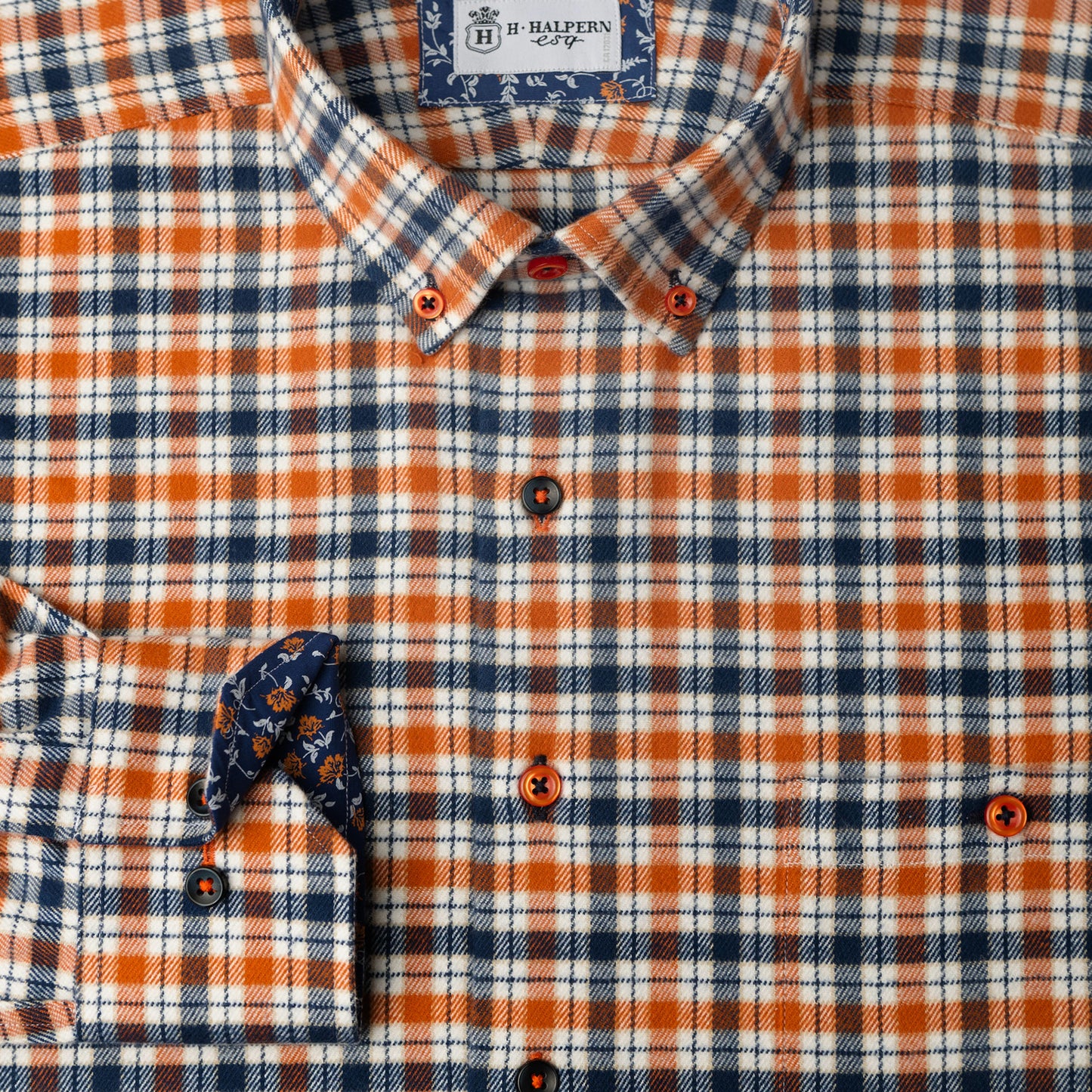 'Pumpkin Spice Flannel' Sport Shirt