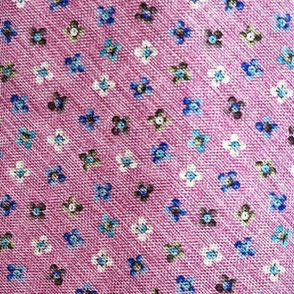 'Floral Neat on Pink' Tie
