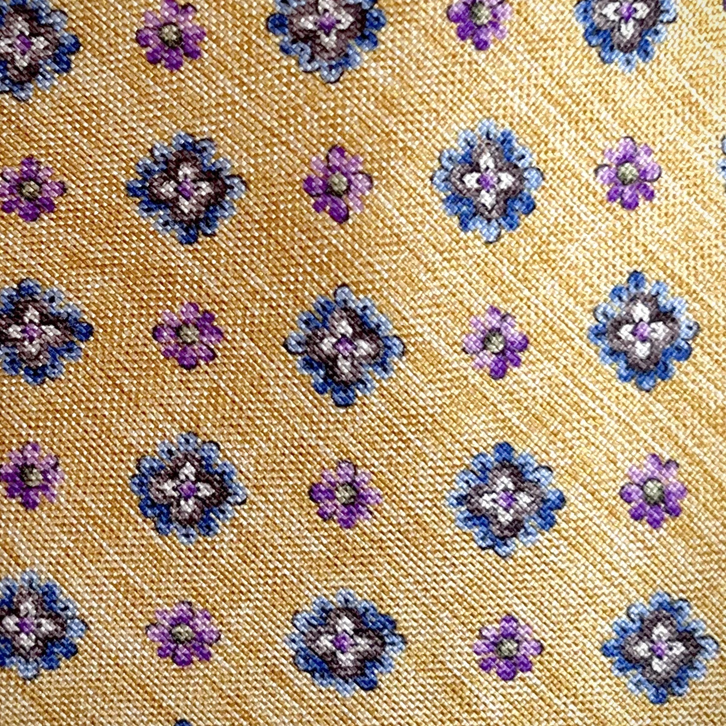 'Floral Neat on Yellow' Tie