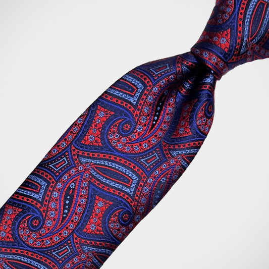 'Cheerful Paisley in Red' Tie