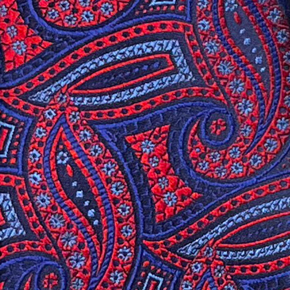 'Cheerful Paisley in Red' Tie