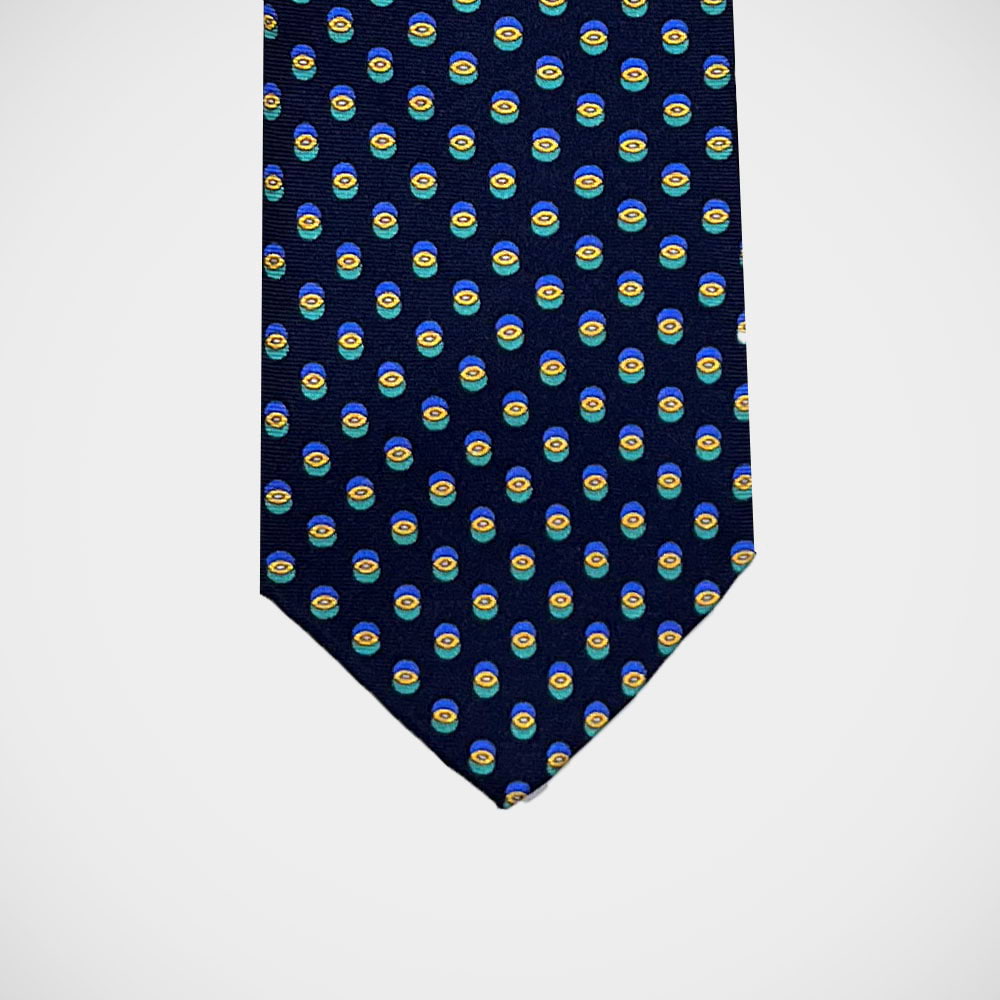 'Green & Blue Neat' Tie