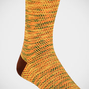 'Gold Herringbone' Socks