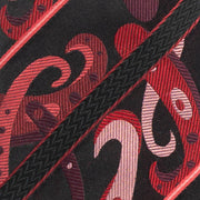 'Paisley and Stripe on Black' Tie
