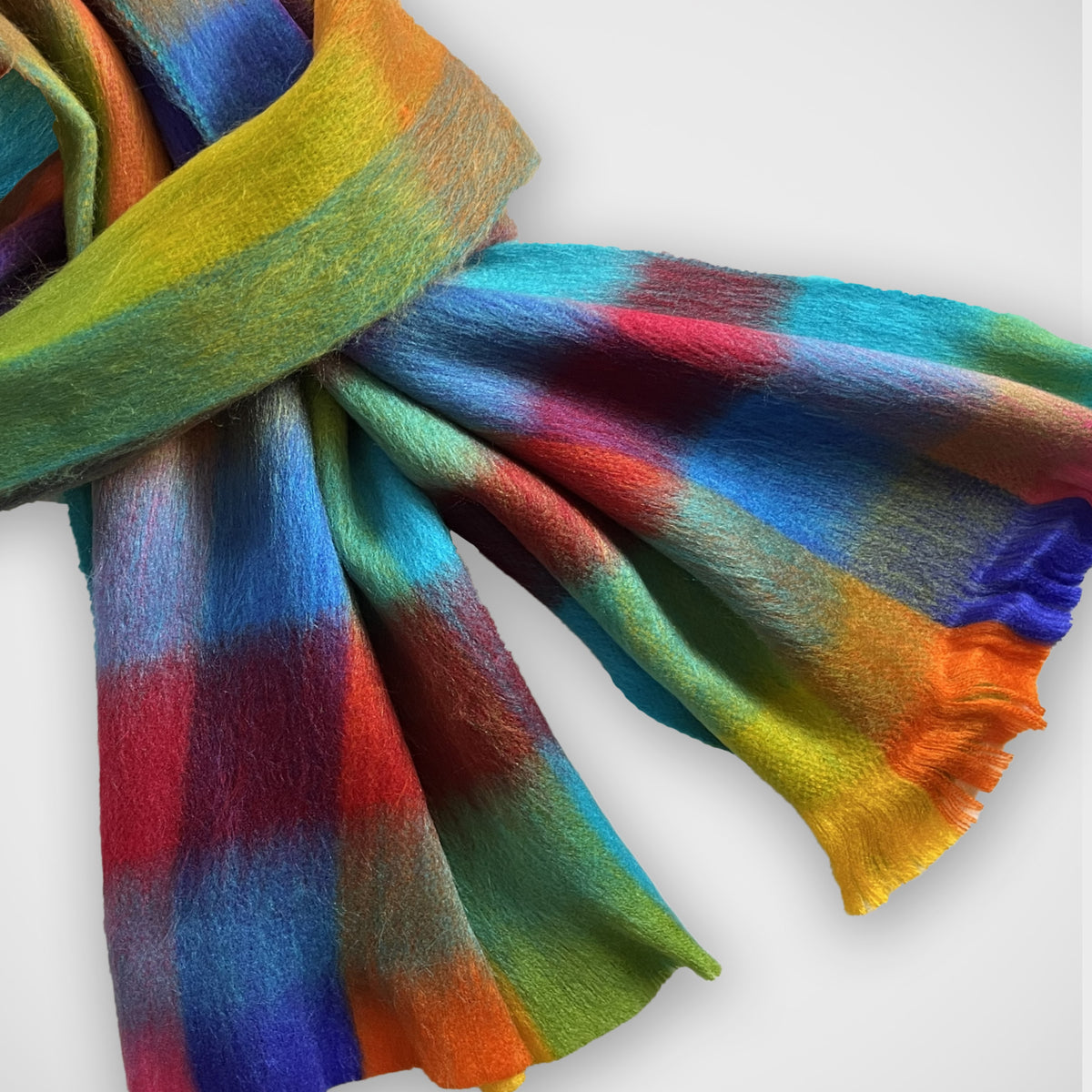 'Bright Check' Scarf