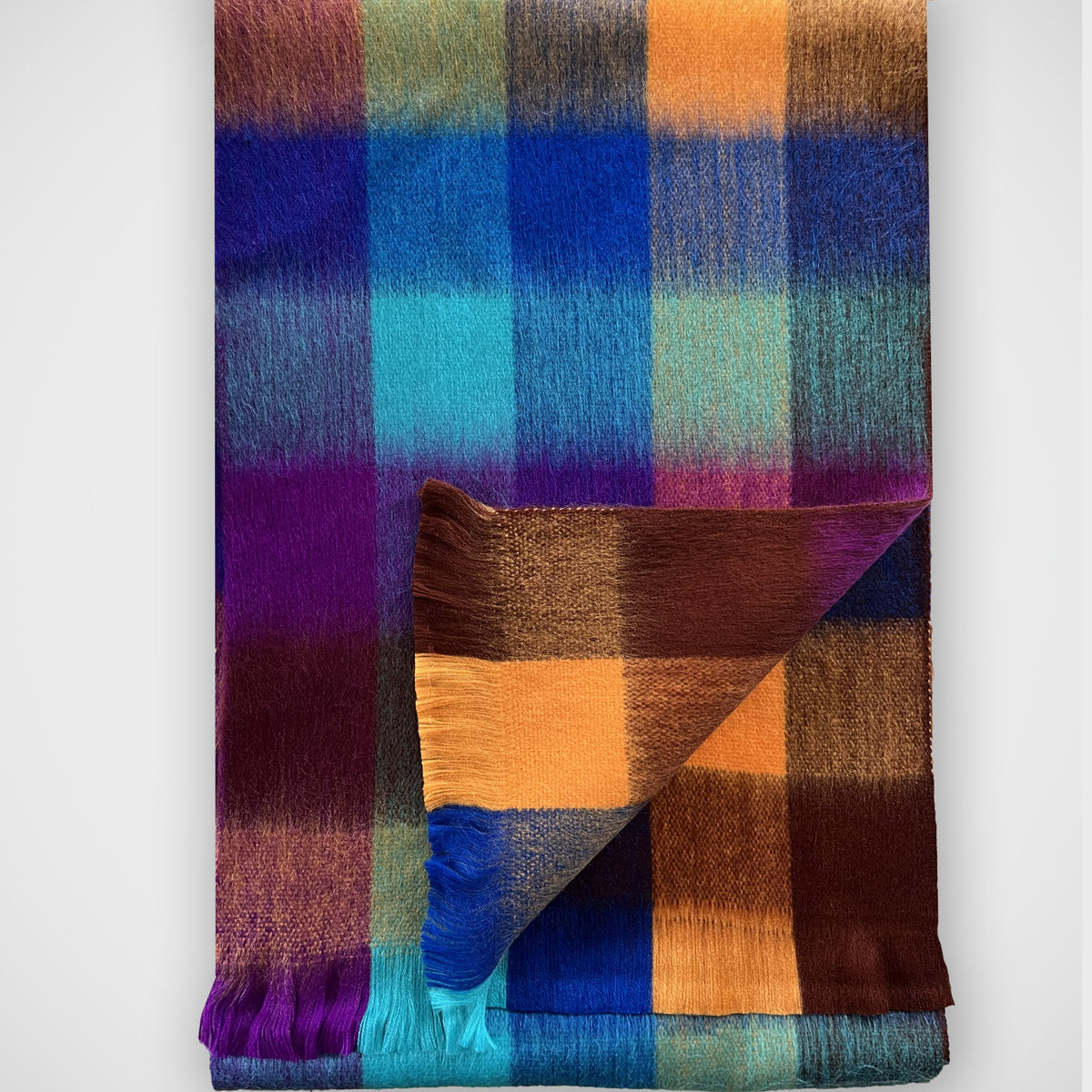 'Jewel Tone Check' Scarf