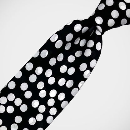 'Random Dots on Black' Tie