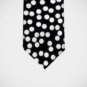 'Random Dots on Black' Tie