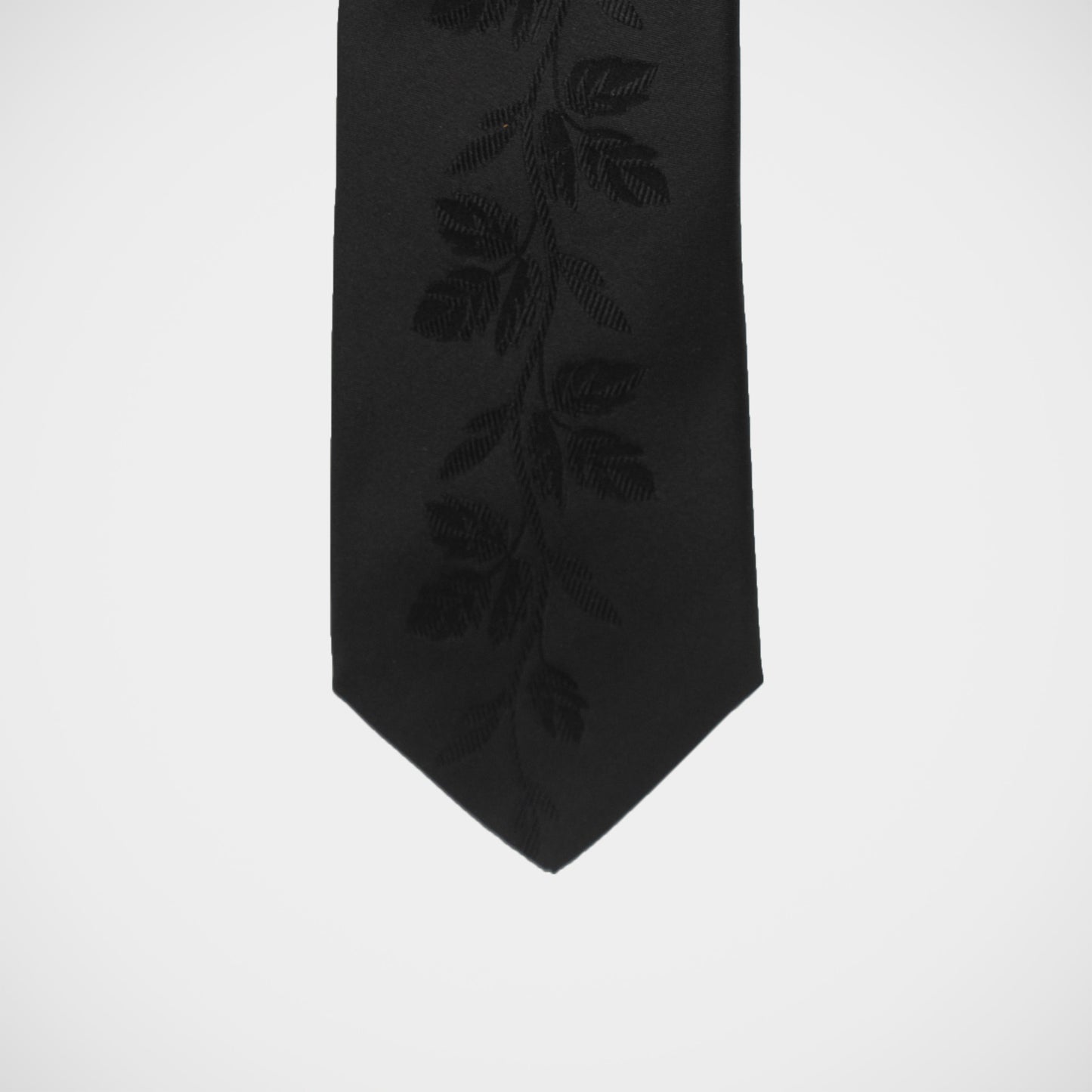 'Rose on Black - Purple' Tie