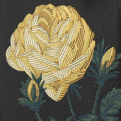 'Rose on Black - Gold' Tie