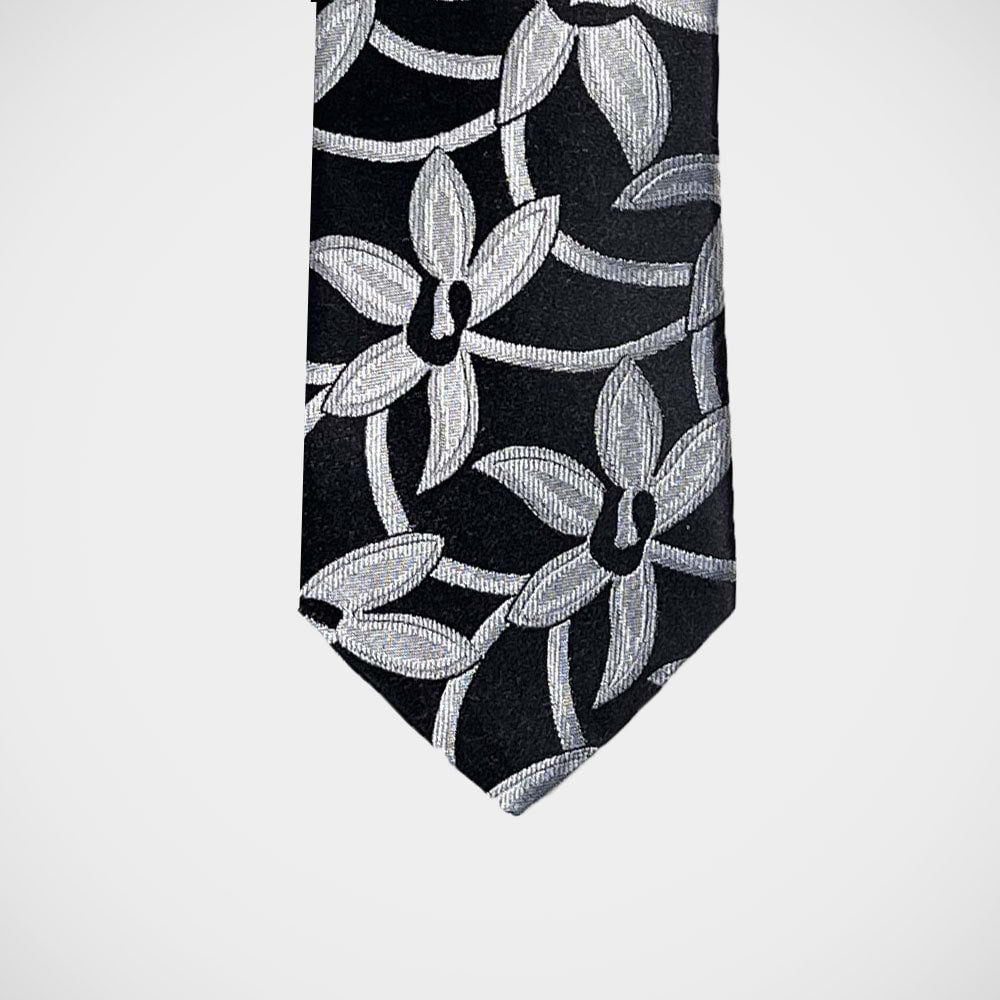 'Silver Irises' Tie