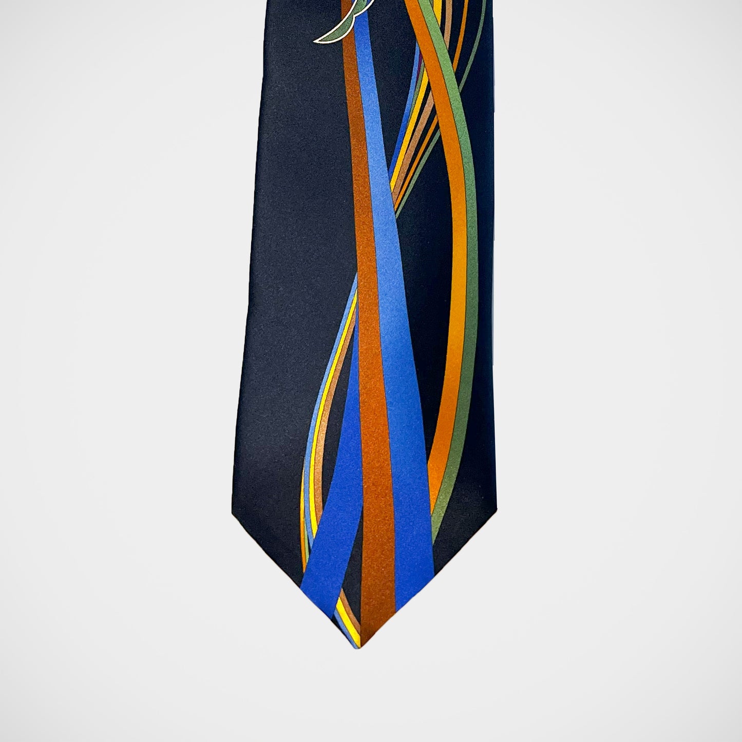 'Paisley and Ribbons on Navy' Tie