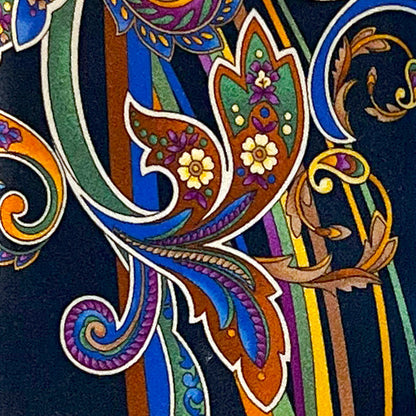 'Paisley and Ribbons on Navy' Tie