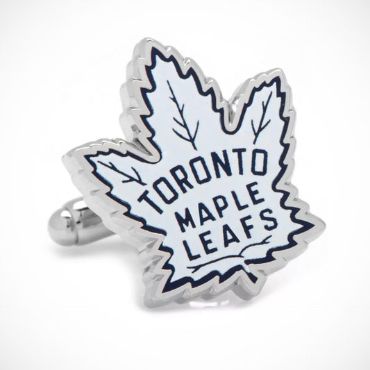 'Toronto Maple Leafs-White' Cufflinks