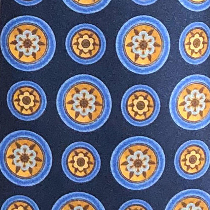 'Medallion on Blue' Tie