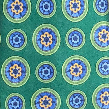 'Medallions on Green' Tie