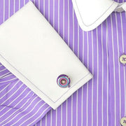H. Halpern Esq. 'Purple Martin' Dress Shirt cuff