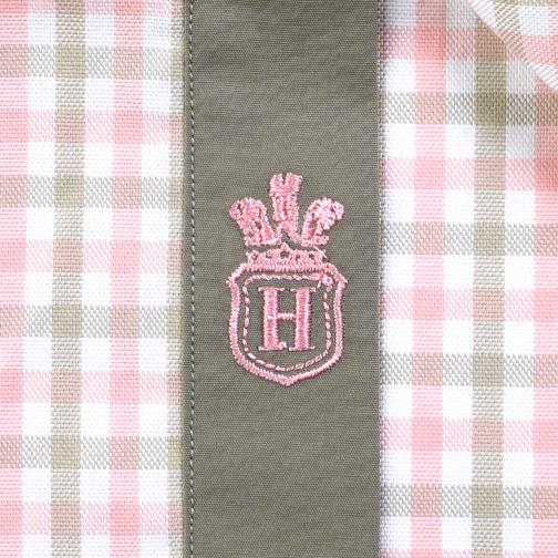H. Halpern Esq. 'Olive & Pink Check' Button-Down