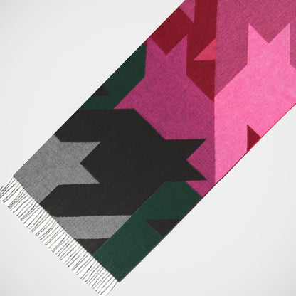 'Houndstooth - Fuchsia' Scarf