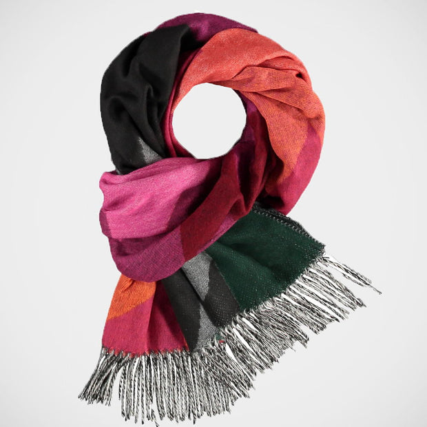 'Houndstooth - Fuchsia' Scarf