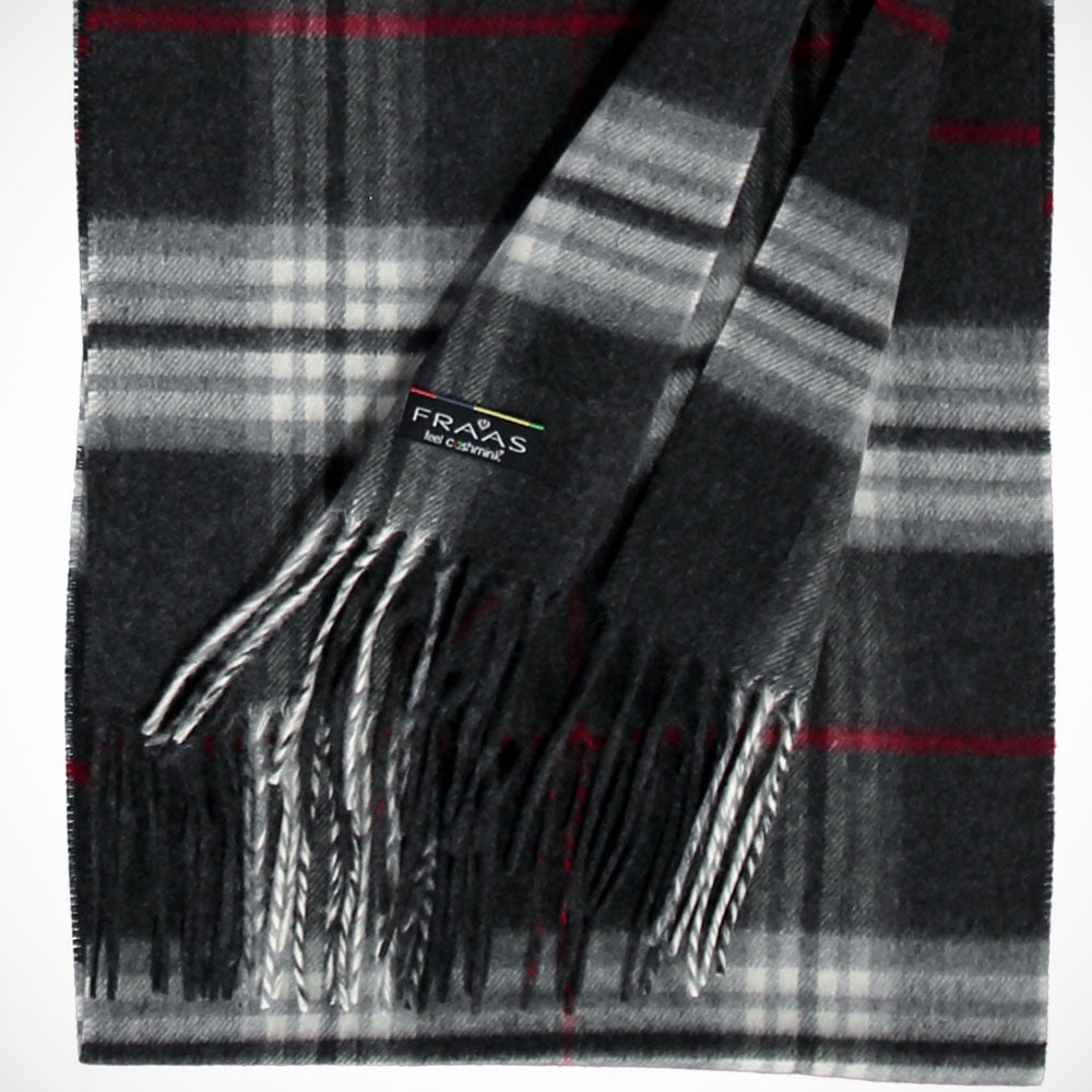 'Classic Check- Charcoal' Scarf