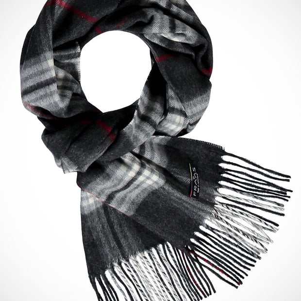 'Classic Check- Charcoal' Scarf