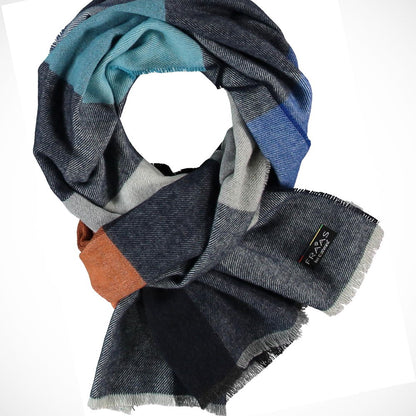 'Colour Blocks - Navy' Scarf