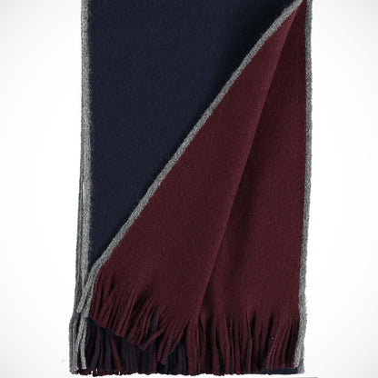 'Reversible - Navy/Burgundy' Scarf