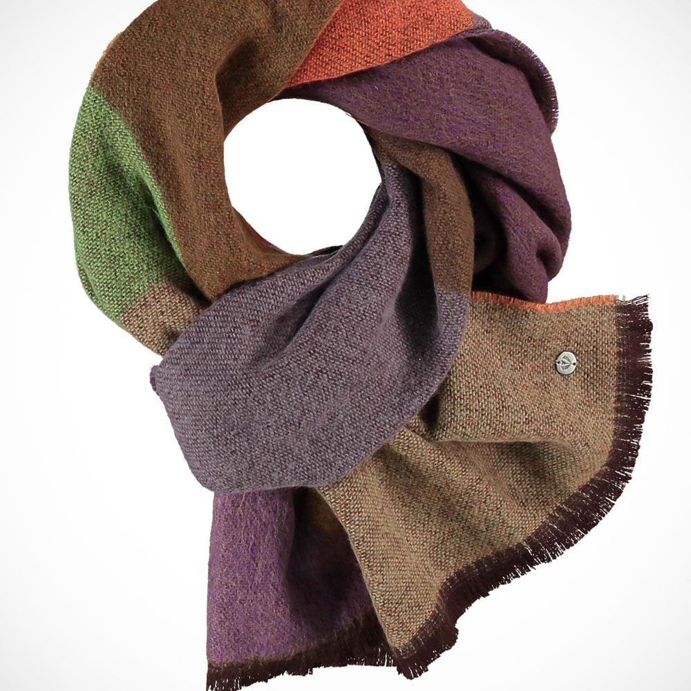 'Abstract Colour Blocks - Purple' Scarf