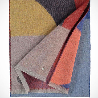 'Abstract Colour Blocks - French Blue' Scarf