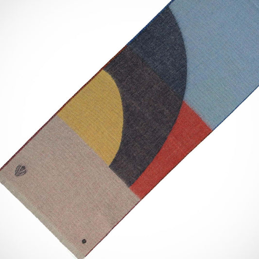 'Abstract Colour Blocks - French Blue' Scarf