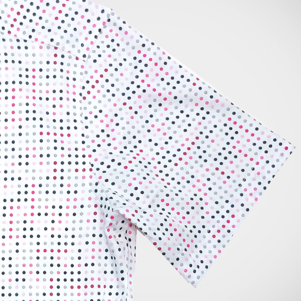 'Pink Dots' Short Sleeved Sport Shirt